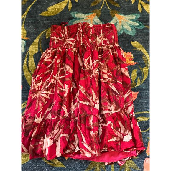 NWT Mahina Tropical Front Tie Babydoll Top Size Medium - Picture 2 of 6